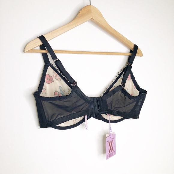 Savage X Fenty sheer cute lip embroidered bra - Picture 5 of 9